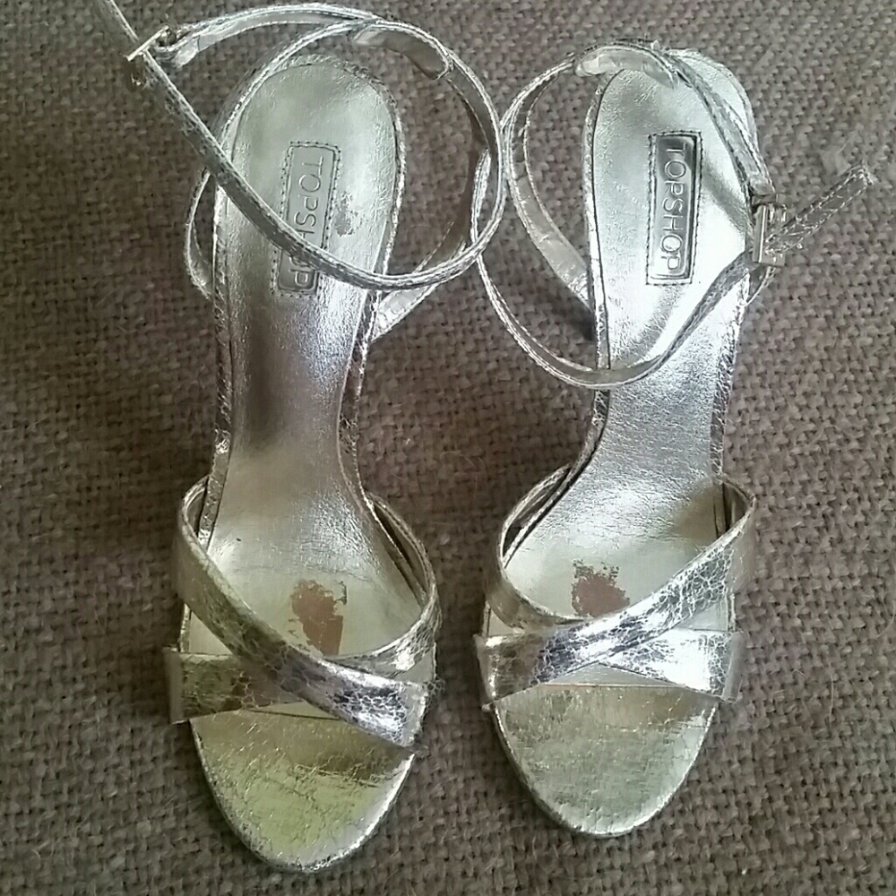Topshop Gold Sandals